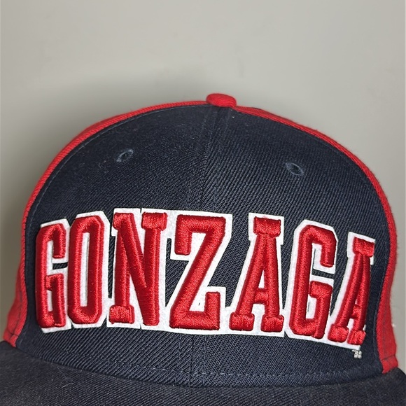 New Era Gonzaga Navy and Red Fitted Cap - Picture 2 of 9
